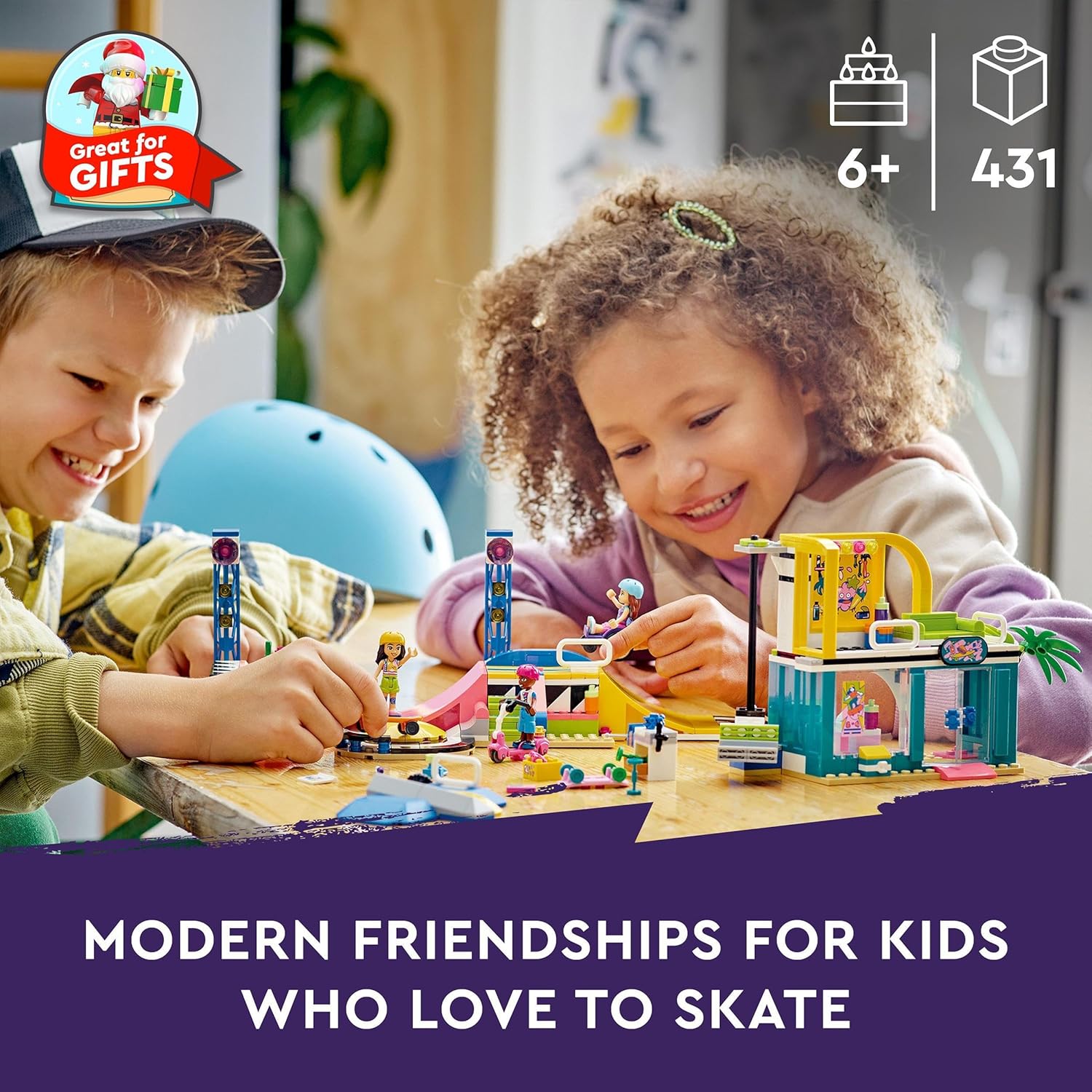 Buy LEGO,LEGO Friends 41751 Skate Park Set Kids Toy 6+ Mini-Dolls Scooter - Gadcet UK | UK | London | Scotland | Wales| Near Me | Cheap | Pay In 3 | Construction Set Toys